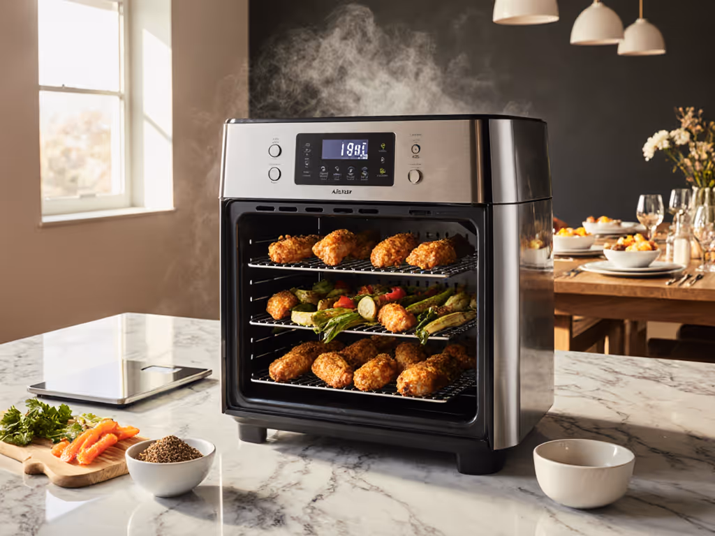 Air Fryer Oven True Capacity for 5+ Person Parties